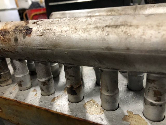 熱交換器　蒸気漏れ修理